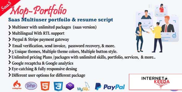 9707-Mop v1.7 - My Portfolio / CV / Resume / vCard - 