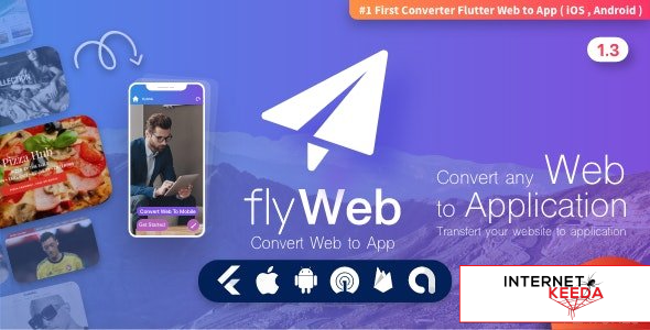 9860-FlyWeb for Web to App Convertor Flutter + Admin Panel v1.3