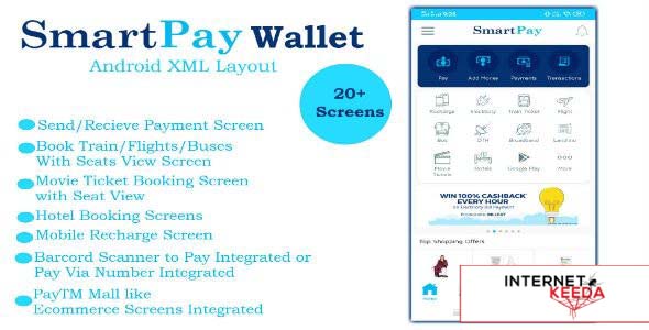 9892-SmartPay Wallet v1.0 - Android XML Screens Layout