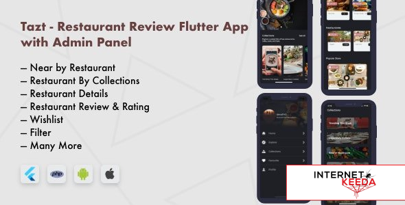 10158-Tazt v1.0.0 - Restaurant Review Flutter App with Admin Panel