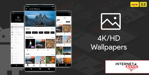 10277-4K/HD Wallpaper Android App v3.2 - ( Auto Shuffle + Gif + Live + Admob + Firebase Noti + PHP B