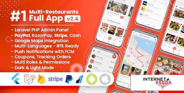 10276-Food Delivery Flutter + PHP Laravel Admin Panel v2.4.1