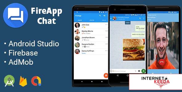 10291-FireApp Chat v1.3.2 - Android Chatting App with Groups Inspired by WhatsApp