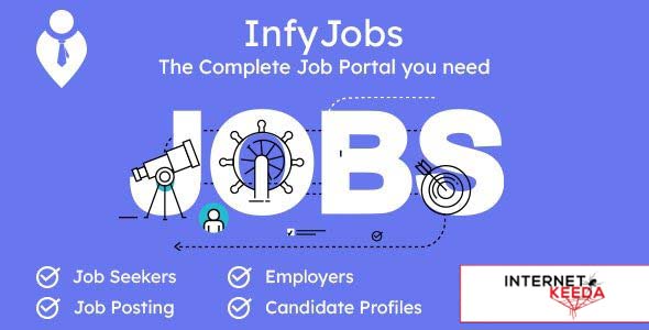 10373-InfyJobs v2.1.0 - Laravel Job Portal Script with Website