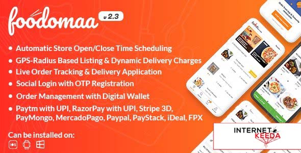 10827-Foodomaa v2.4.0 - Multi-restaurant Food Ordering, Restaurant Management and Delivery Applicati