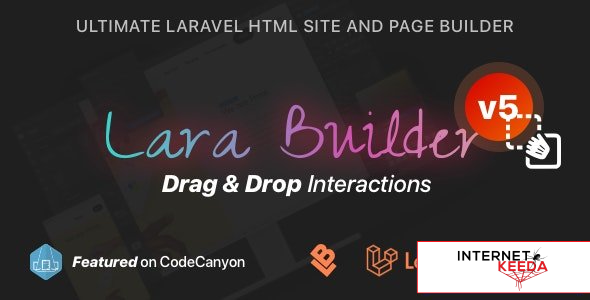 10777-LaraBuilder v5.1.0 - Laravel Drag&Drop SaaS HTML site builder