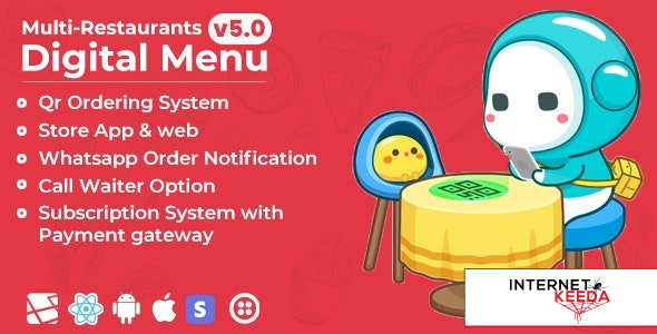 10833-Chef v5.0 - Multi-restaurant Saas - Contact less Digital Menu Admin Panel with - React Native 