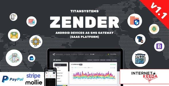 11119-Zender v1.1.3 - Android Mobile Devices as SMS Gateway (SaaS Platform)