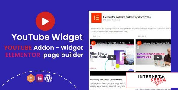 11125-YouTube Widgets v1.0.1 - Addon for elementor page builder