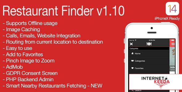 11180-Restaurant Finder Full iOS Application v1.10