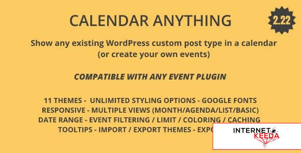 15172-Calendar Anything v2.30 - Show any existing WordPress custom post type in a calendar