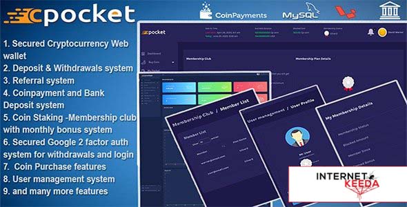 11277-Cpocket v1.2.9 - Best Cryptocurrency Web Wallet - 