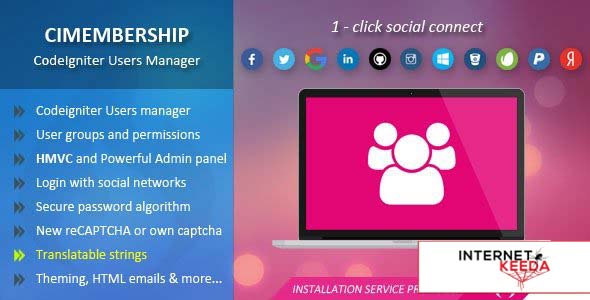 11351-CIMembership v1.11.0 - CodeIgniter Users Manager