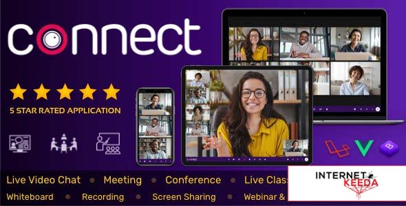 11389-Connect v1.9.0 - Live Video & Chat Messaging, Live Class, Meeting, Webinar, File Sharing, Whit