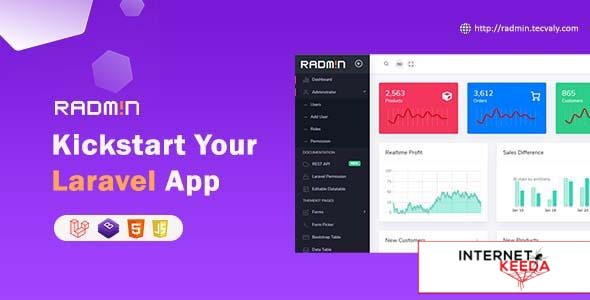 11875-Radmin v2.6.0 - Laravel Admin starter with REST API, User Roles & Permission