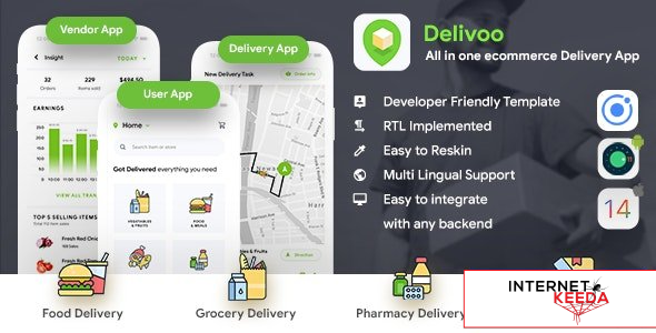 12038-Delivoo v2.2 - eCommerce Delivery Android + iOS App Template