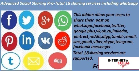 12164-Advanced Social Sharing Pro For WoWonder - 9 June 2021