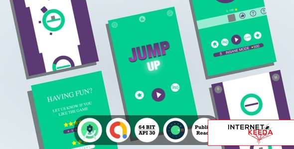 12231-Jump Up : (Android Studio+Admob+Reward Video+Inapp+Leaderboard+ready to publish)  6 February 2