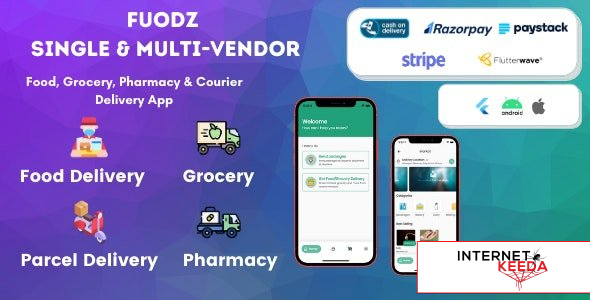 12242-Fuodz v1.2.3 – Grocery, Food, Pharmacy Courier Delivery App + Backend + Driver & Vendor app