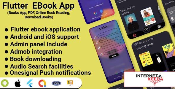 12283-Flutter EBook App (Online eBook Reading, Download eBooks,Books App) v2.0