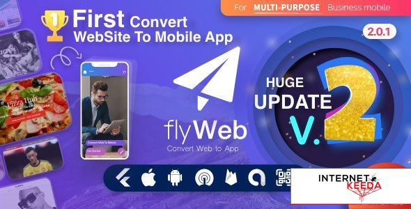 12289-FlyWeb for Web to App Convertor Flutter + Admin Panel v2.0.1