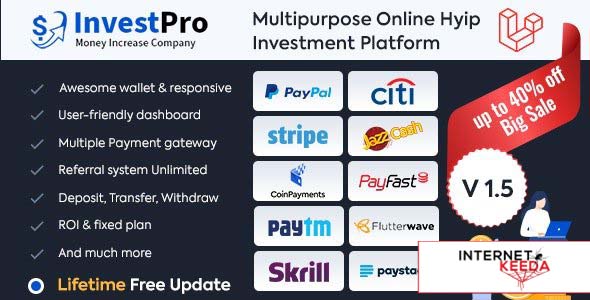 12310-InvestPro v1.0.5 – Wallet & Banking Online Hyip Investment Platform