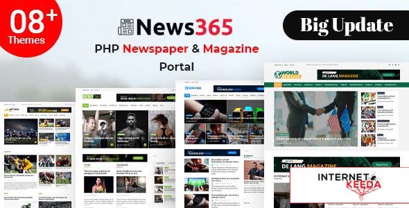 12350-News365 v7 - PHP Newspaper Script Magazine Blog with Video Newspaper