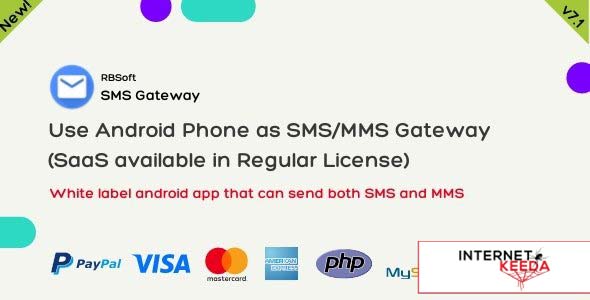 12481-SMS Gateway v7.0 - Use Your Android Phone as SMS/MMS Gateway (SaaS)