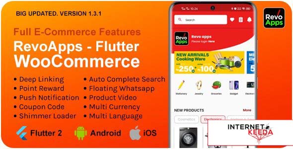 12741-Revo Apps Woocommerce v1.3.1 - Flutter E-Commerce Full App Android iOS