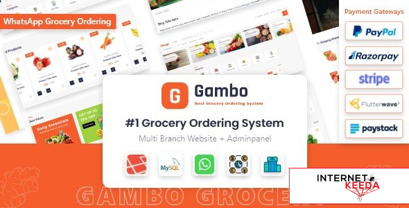 13145-Gambo v6.0 - Online Grocery Ordering System + Whatsapp Order - 