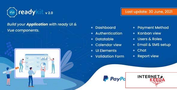 13760-ReadyKit v2.1 - Admin & User Dashboard Templates (with functionality) for Laravel + Vue App De