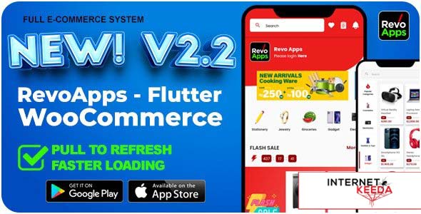 13019-Revo Apps Woocommerce v2.2.0 - Flutter E-Commerce Full App Android iOS