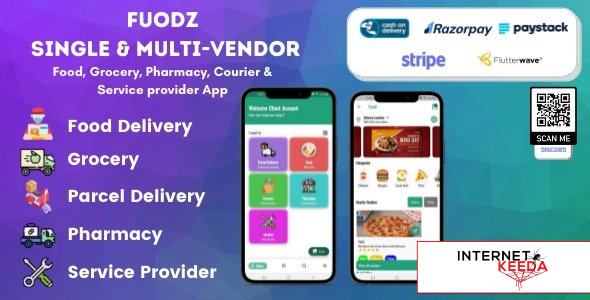 13051-Fuodz v1.3.7 – Grocery, Food, Pharmacy Courier & Service Provider + Backend + Driver & Vendor 