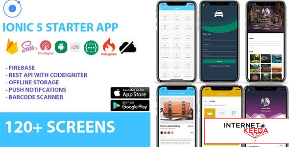 13062-Ionic 5 / Angular 5 UI Theme / Template App - Multipurpose Starter App