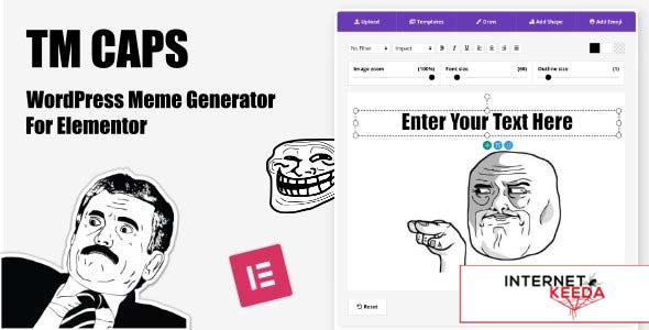 13421-TM CAPS v1.0 - WordPress Meme Generator For Elementor