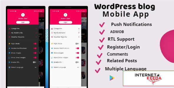 13568-Flutter Wordpress Mobile App Supports Android & IOS v1.0