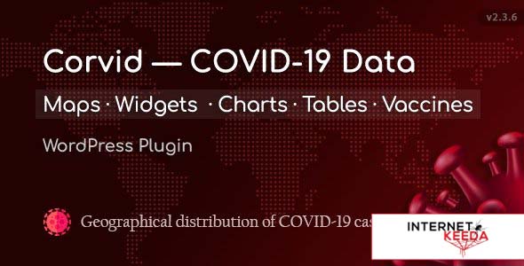 13592-Corvid v2.3.6 - Covid-19 data Maps & Widgets for WordPress