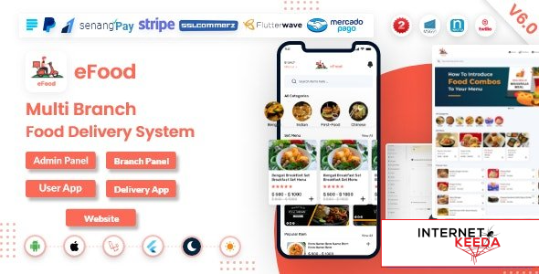 14312-eFood v7.0 - Food Delivery App with Laravel Admin Panel + Delivery Man App - 