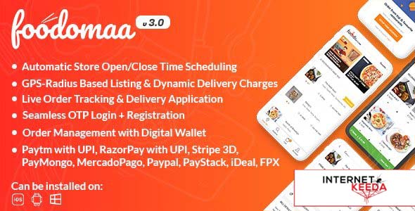 13648-Foodomaa v3.0 - Multi-restaurant Food Ordering, Restaurant Management and Delivery Application