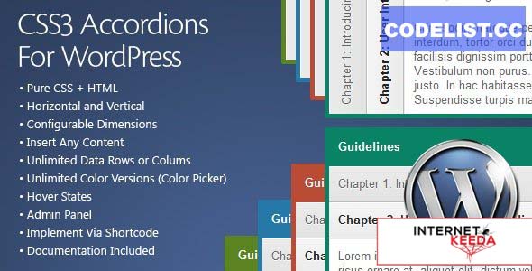 13722-CSS3 Accordions For WordPress v3.0