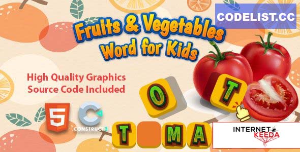 13864-Fruits & Vegetables Word for Kids v1.0