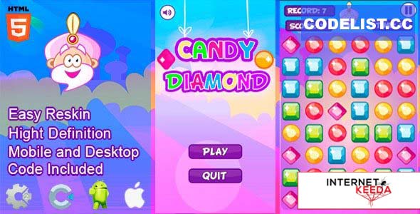 13876-Candy Diamond - HTML5 and Mobile .capx