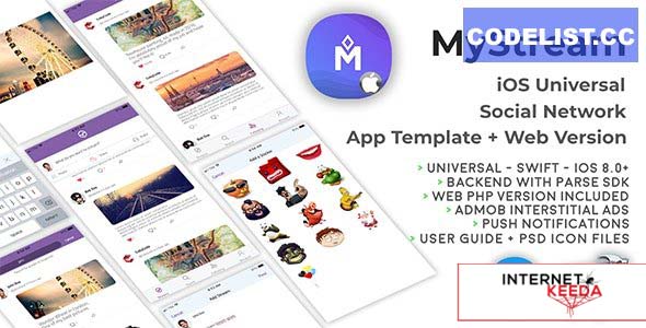 13958-MyStream - iOS Universal Social Network App Template + Web PHP version