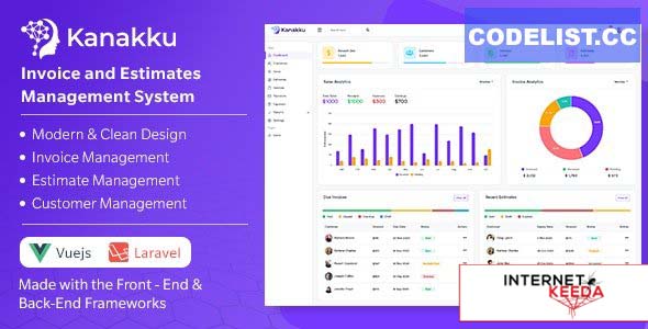 14015-Kanakku v1.2 - Invoice and Estimates Management System - (Frontend - Vuejs + Backend - Laravel