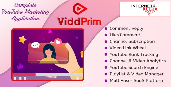 14316-ViddPrim v1.2.1 - Complete YouTube Marketing Application (SaaS Platform) - 