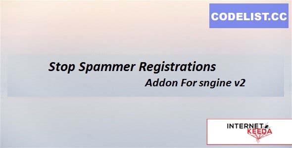 14358-Stop Spammer Registrations Addon For sngine v2.0