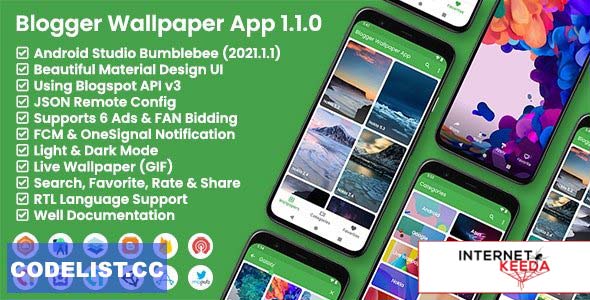 14492-Blogger Wallpaper App v1.1.0 - Blogger API v3