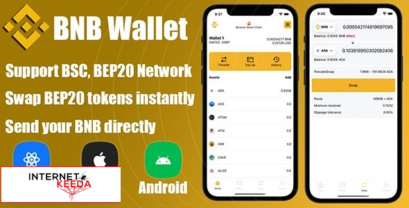 14527-React Native - DeFi Crypto Wallet BNB, BEP20