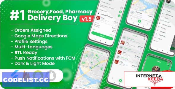 14596-Delivery Boy for Groceries, Foods, Pharmacies, Stores Flutter App v1.5.0