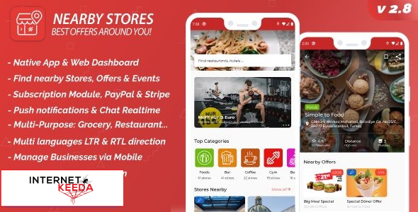 14933-Nearby Stores Android v2.8.0 - Offers, Events, Multi-Purpose, Restaurant, Services & Booking